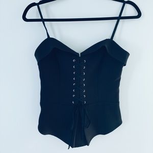 Black express bustier top S